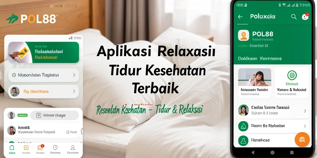 Tampilan antarmuka ramah pengguna dari aplikasi POL88 untuk tidur dan relaksasi.